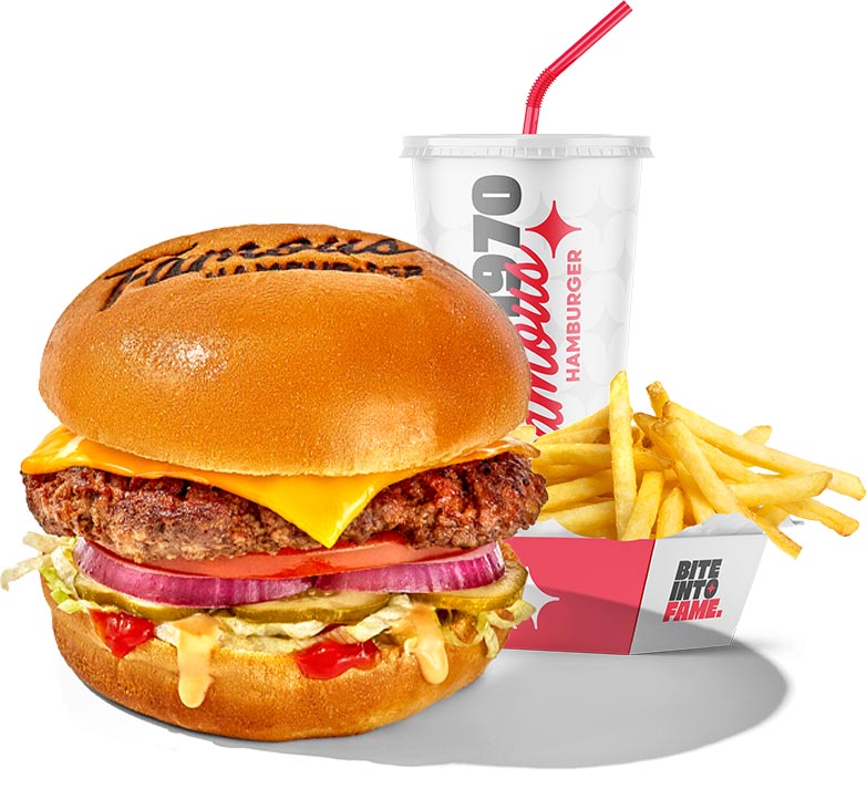 Cheeseburger, Fries, and Soft Drink for $14.99